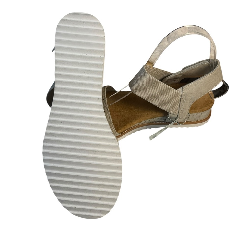 NWT Skechers Cali Beverly Summer Cove Wedge Sandals Tan 6.5 - Picture 6 of 14